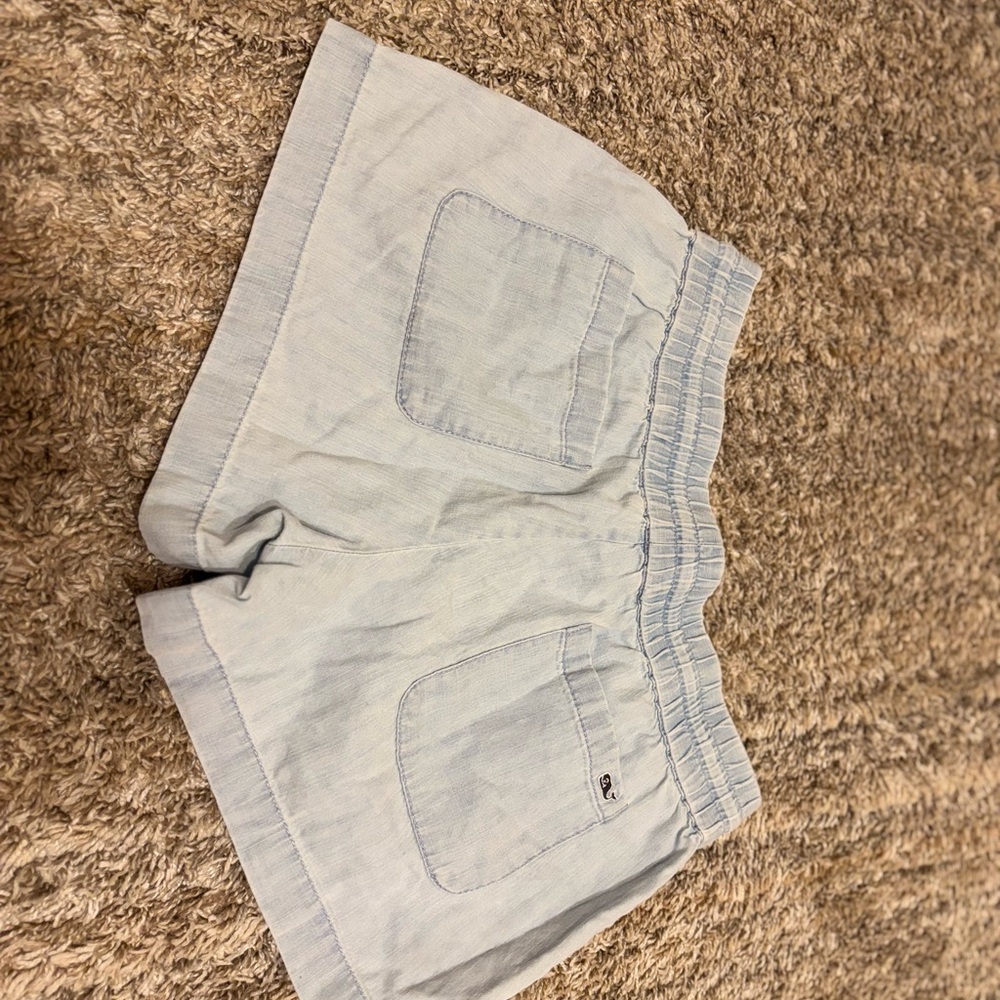 Light Blue Casual Shorts